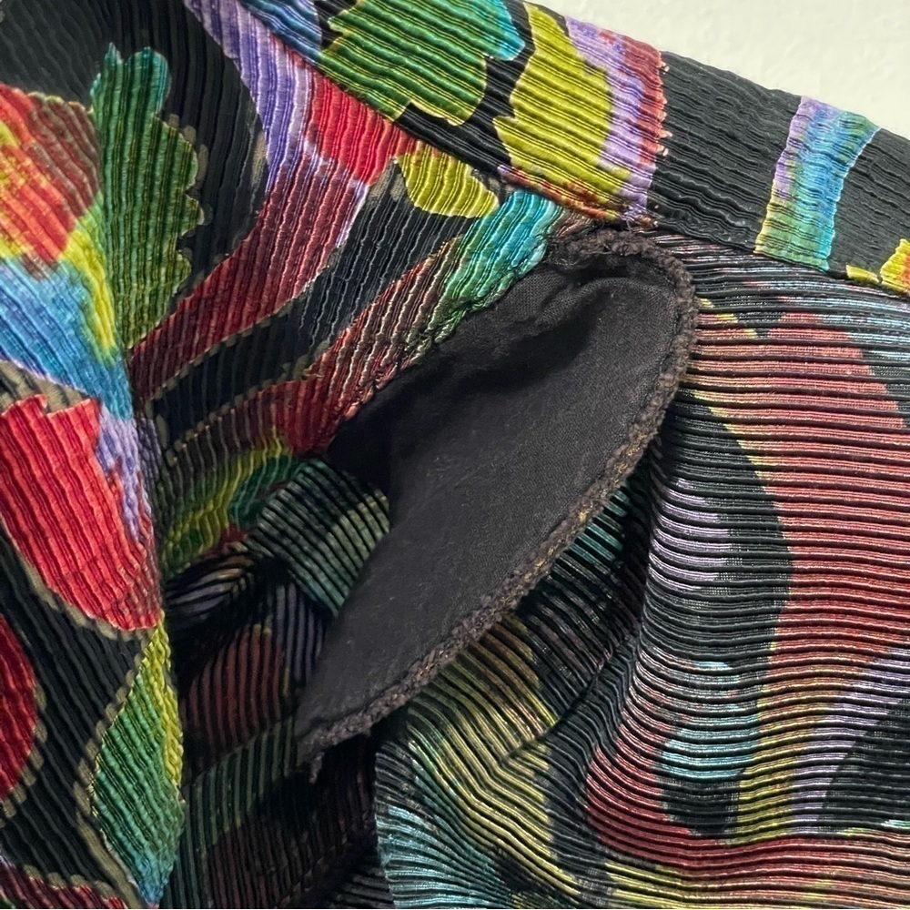 Vintage 90s Hammer Colorful Textured Blazer Jacket Rayon Cotton Modal EU 38 - Picture 13 of 16